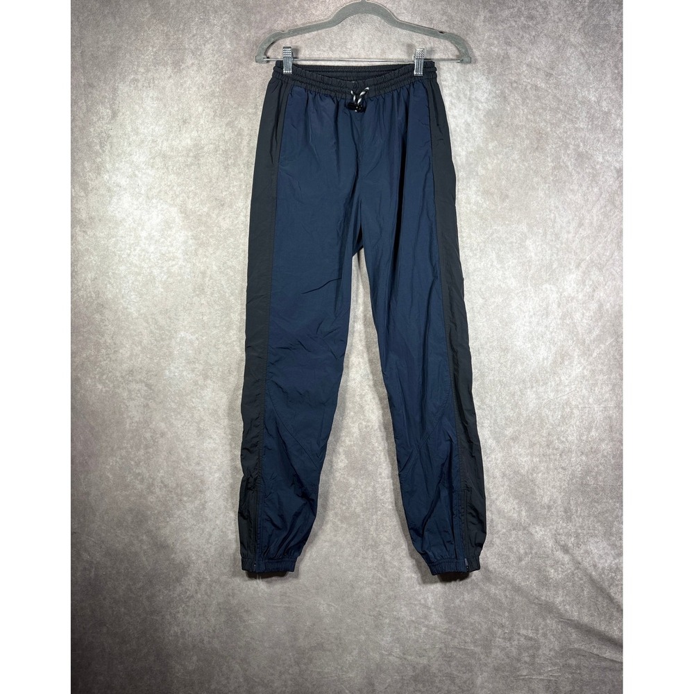 Lululemon Track Pants Womens 2 Blue Black Windbreaker Jogger Athletic Activewear